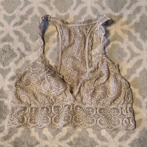 Aerie Cream Lace Bralette
